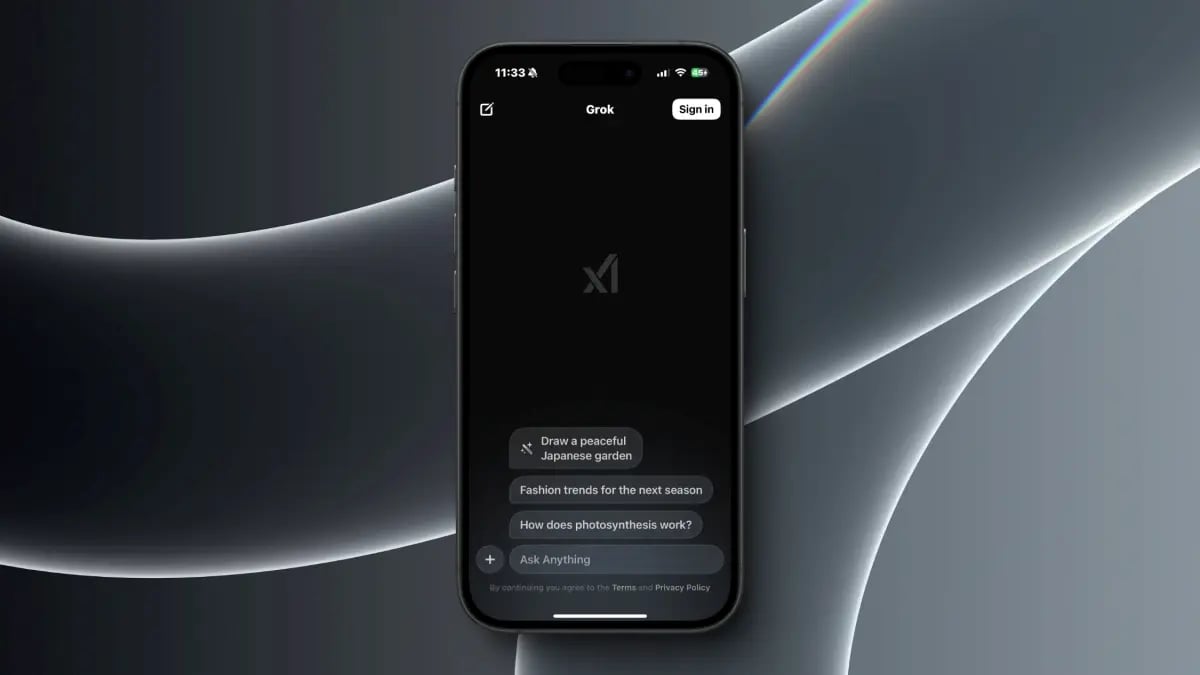 GrokAI-Mobile-App-on-iPhone