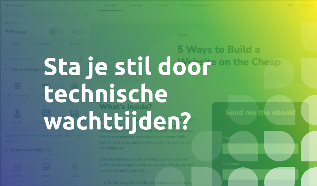 Meer controle, minder wachttijd: De noodzaak van autonomie voor je marketingteam
