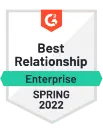 Best Relationship Spring 2022 - G2 review Hubspot