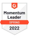 Momentum Leader Spring 2022 - G2 review Hubspot